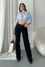 Dizi Pensli Baggy Kot Pantolon 7088