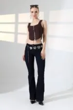 Push Up İspanyol Kot Pantolon 7108