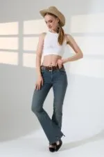 Push Up İspanyol Kot Pantolon 7108