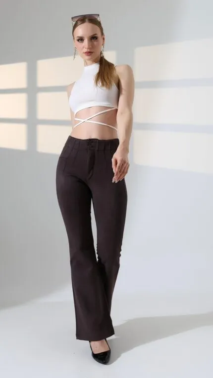 Pensli Süet Pantolon
