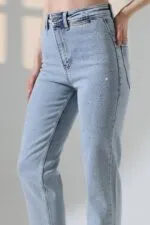 Serpme Taşlı Relax Kot Pantolon 7193