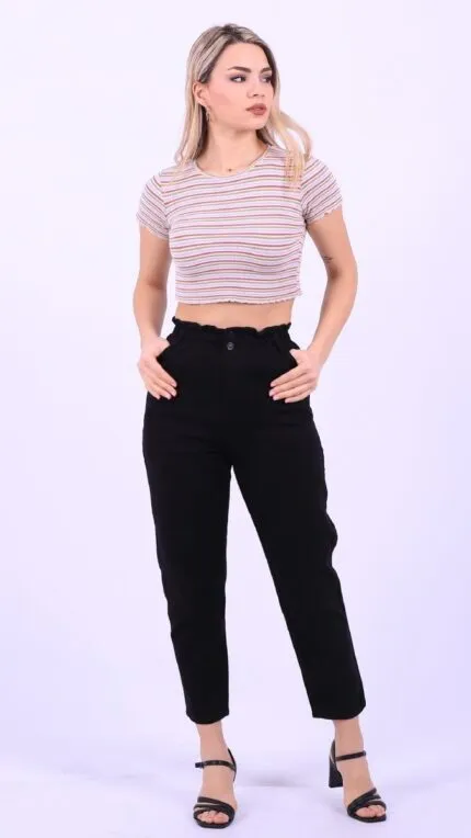 Beli Lastikli Kot Pantolon 759