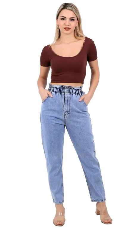 Beli Lastikli Kot Pantolon 759