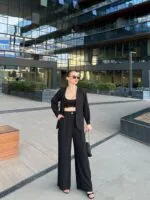 PAMELA CEPLİ KİMONO PANTOLON TAKIM
