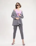 DÖRT DÜĞME ÇİZGİLİ CEKET