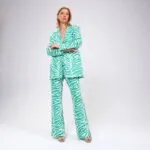 DİJİTAL BASKI ZEBRA DESENLİ CEKET