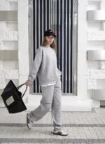 SUPREM GARNİLİ NAKIŞi SWEATSHIRT TAKIM