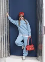SUPREM GARNİLİ NAKIŞi SWEATSHIRT TAKIM
