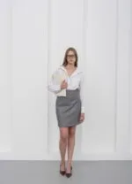 JEANE LEATHER SKIRT