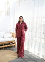 KETEN GÖMLEK VE PANTOLON İKİLİ TAKIM
