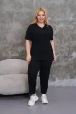 Siyah Battal beden Oysho ikili takım