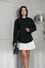 Siyah Modal Gömlek