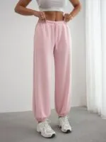 Pembe Modal Paça Lastikli Eşofman