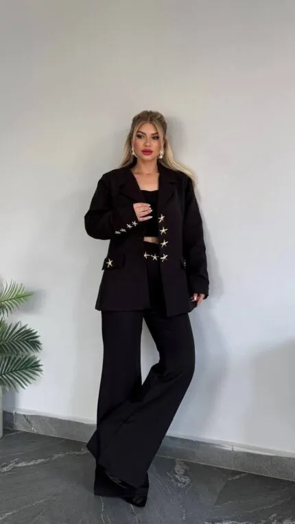 YILDIZ DETAYLI İKİLİ TAKIM