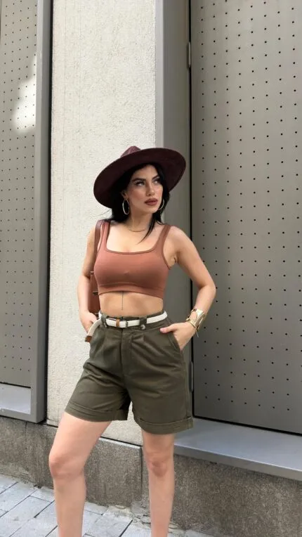 Beli Lastikli Şort 236