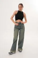 Moonart Kadın Baggy Düşük Bel Pantolon 322-18/1377