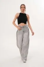 Moonart Wide Leg Kadın Kot Pantolon 349-128/1522