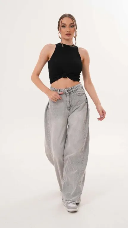 Moonart Wide Leg Kadın Kot Pantolon 349-128/1522