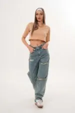Elite Queen Kadın Düşük Bel Baggy Pantolon 1320/11-1295Y //1777