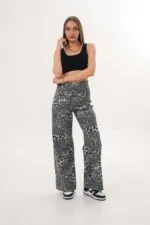 Elite Queen Kadın Wide Leg Leopar 388-03/1798