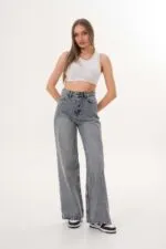 Queen Kadın Wide Leg Pantolon 23128-20/1920
