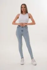 Moonart Skinny Kadın Kot Pantolon Büyük Beden 113-07/2403