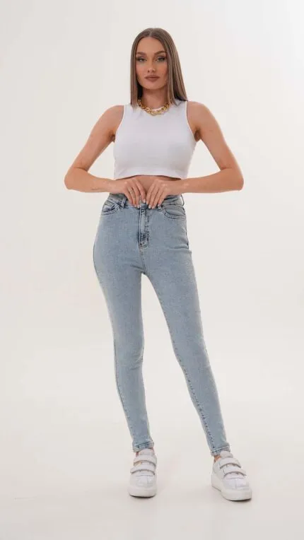 Moonart Skinny Kadın Kot Pantolon Büyük Beden 113-07/2403