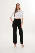 Moonart Kadın Straight Yüksek Bel Pantolon 315-77/2927