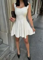 3078 CHANEL TAKIM ELBİSE - EKRU