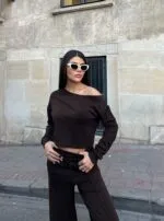 3086 PANTALONLU TAKIM - FÜME