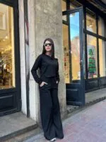 3086 PANTALONLU TAKIM - SİYAH