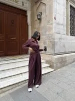 3109 YARIM FERMUARLI TAKIM - BORDO