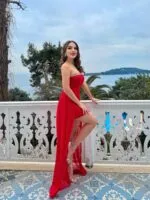 3121 ELBİSE - KIRMIZI