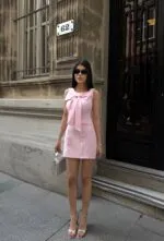 3126 MİNİ ELBİSE - PEMBE