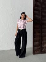 3140 PUANTİYELİ BLUZ - PEMBE