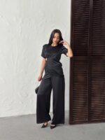 3144 SATEN TAKIM - SİYAH