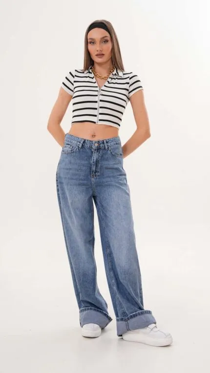 Elite Queen Kadın Baggy Düşük Bel Pantolon 7322-106/3320