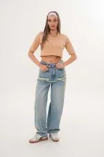 Moonart Baggy Düşük Bel Kadın Kot Pantolon 383-125/1573
