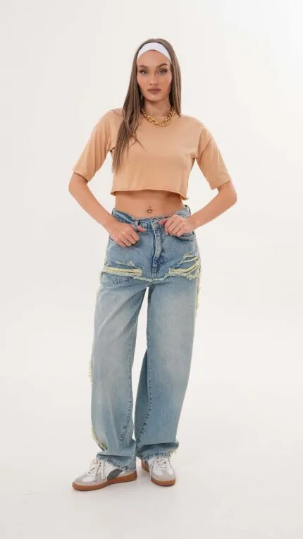 Moonart Baggy Düşük Bel Kadın Kot Pantolon 383-125/1573