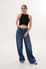 Elite Queen Kadın Baggy Düşük Bel Pantolon 7322-06/3323