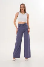 Moonart Kadın Wide Leg 312-Mor/1087