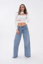 Elite Queen Kadın Düşük Bel Wide Leg Pantolon 1343-12/3829