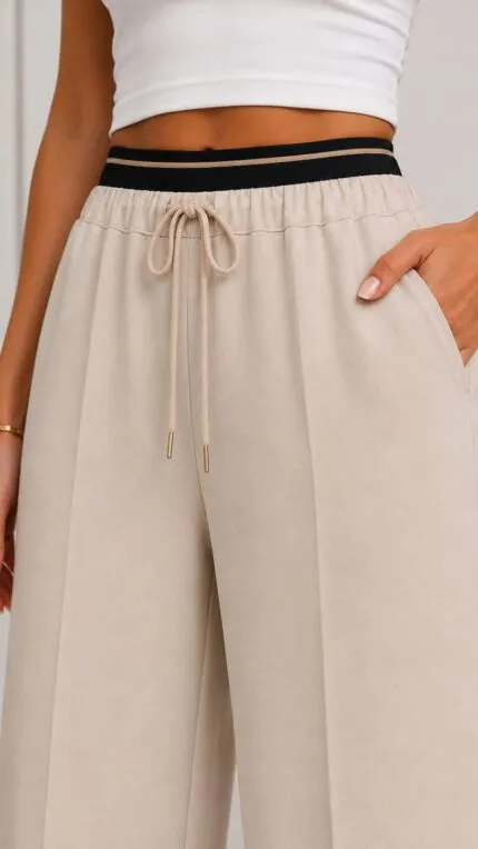 BEİGE – BEJ Biritli Cepli Pantolon