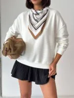 Fularlı Sweatshirt