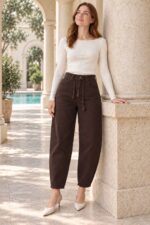 Likrasız Mom Kot Pantolon 7057