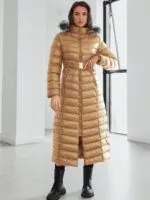 KEMERLİ UZUNKÜRKLÜ YAKA MONT