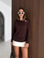 ACI KAHVE Tokalı Sandy Bluz