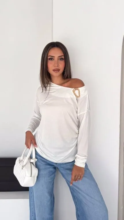 ECRU – EKRU Tokalı Sandy Bluz