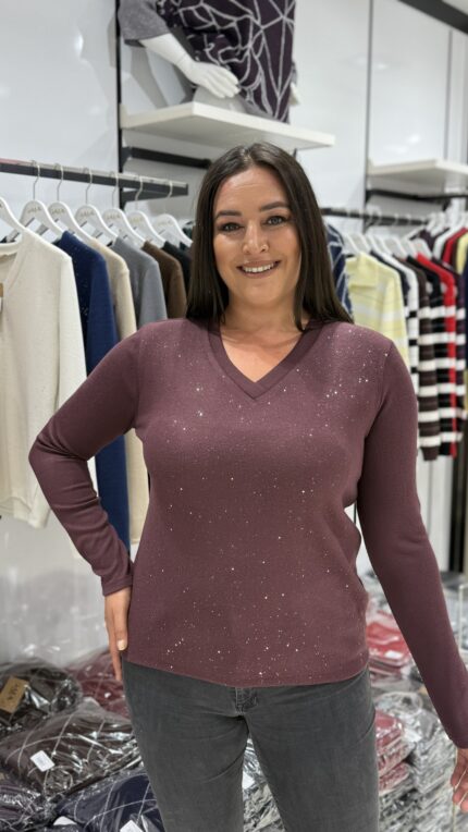 Plum PRINTED BLOUSE