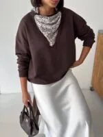 Fularlı Sweatshirt